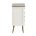 Mesilla Noche Blanca Actual 4 Cajones  Serie Arpentis