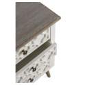 Mesilla Noche Blanca Actual 4 Cajones  Serie Arpentis