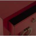 Mesilla Noche Estilo Oriental Rojo 1Cajon Puertas Abrisl
