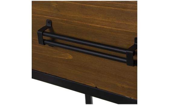 Mesilla Noche Rustica Industrial 1 Cajon Serie Faranta