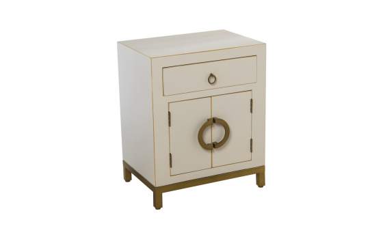 Mesilla Oriental Blanca Estilo Actual 1 Cajon Puertas Abrisl