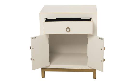 Mesilla Oriental Blanca Estilo Actual 1 Cajon Puertas Abrisl