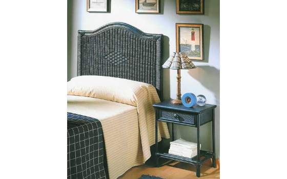 Mesita Noche Dormitorio Rattan Mimbre 1 Cajon Serie Arnist