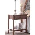 Mesita Noche Dormitorio Rattan Mimbre 1 Cajon Serie Arnist