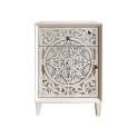 Mesita 1 Cajon 1 Puerta Decorada Mandala y Espejo Arechar