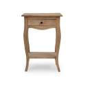 Mesita 1 Cajon y Repisa Industrial Natural Serie Agliata