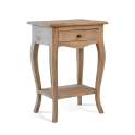 Mesita 1 Cajon y Repisa Industrial Natural Serie Agliata