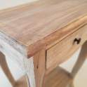 Mesita 1 Cajon y Repisa Industrial Natural Serie Agliata