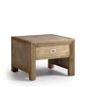 Mesita Auxiliar 1 Cajon Baja Colonial Serie Merapi