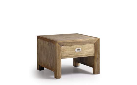 Mesita Auxiliar 1 Cajon Baja Colonial Serie Merapi