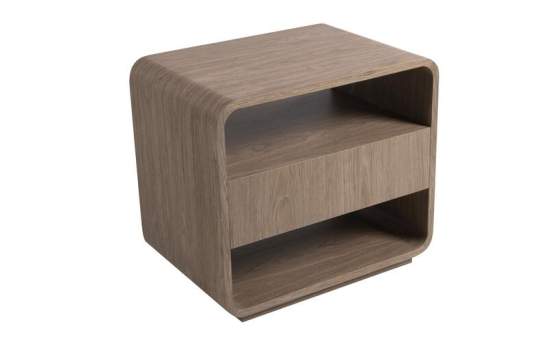 Mesita Auxiliar 2 Estantes Moderna Serie Ligna