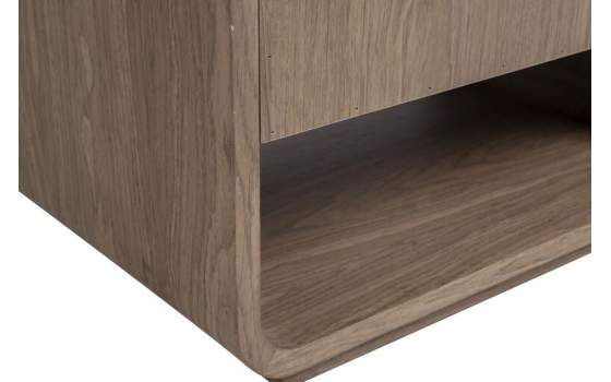 Mesita Auxiliar 2 Estantes Moderna Serie Ligna