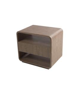 Mesita Auxiliar 2 Estantes Moderna Serie Ligna