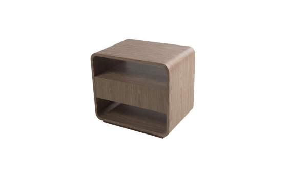 Mesita Auxiliar 2 Estantes Moderna Serie Ligna