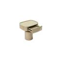 Mesita Auxiliar Moderna 1 Cajon Color Taupe Brillo Serie Amalfi