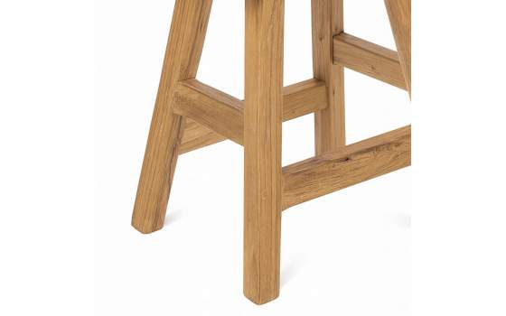 Mesita Auxiliar Rustica de Teca Natural Reciclada Serie Alogny Mesita Auxiliar Rustica de Teca Natural Reciclada Serie Alogny
