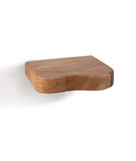 Mesita Colgante 1 Cajon Acacia Forma Irregular Serie Adrum