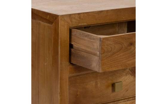 Mesita Colonial 3 Cajones Madera Maciza Serie Albre
