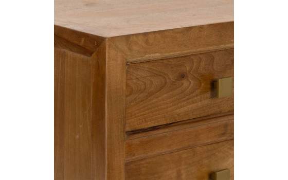 Mesita Colonial 3 Cajones Madera Maciza Serie Albre