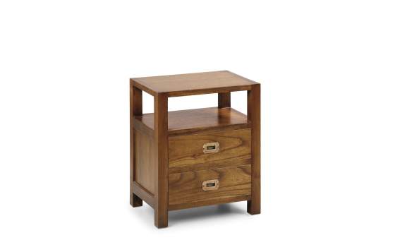 Mesita Colonial Star 2 Cajones y Estante