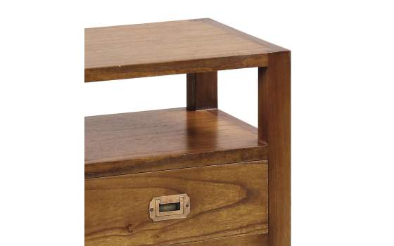 Mesita Colonial Star 2 Cajones y Estante