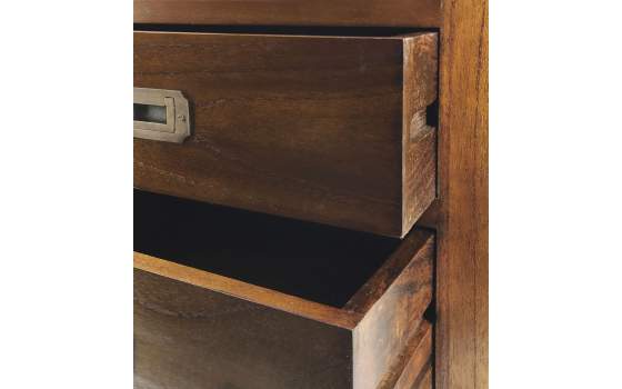 Mesita Colonial Star 2 Cajones y Estante