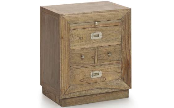 Mesita de Noche 4 Cajones Colonial Serie Merapi