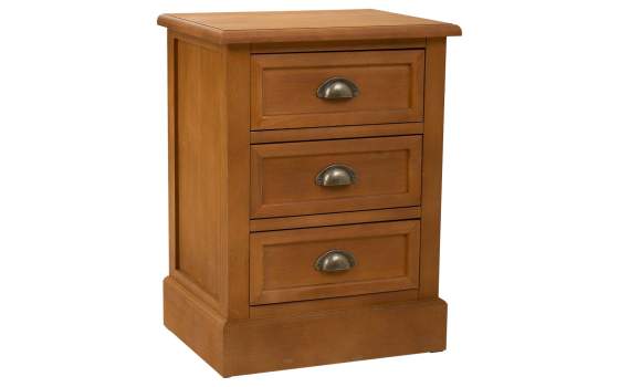 Mesita de Noche con 3 Cajones Colonial Actual Serie Areast Mesita de Noche con 3 Cajones Colonial Actual Serie Areast