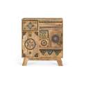 Mesita de Noche Estilo Oriental de Madera Maciza Serie Alpuin Mesita de Noche Estilo Oriental de Madera Maciza Serie Alpuin