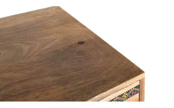 Mesita de Noche Estilo Oriental de Madera Maciza Serie Alpuin Mesita de Noche Estilo Oriental de Madera Maciza Serie Alpuin