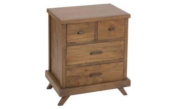 Mesita de Noche Estilo Zen Escandinavo Serie Amara