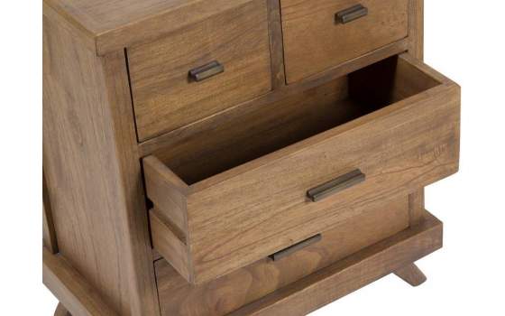 Mesita de Noche Estilo Zen Escandinavo Serie Amara