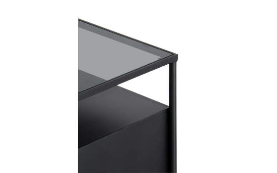 Mesita de Noche Industrial 1 Cajon Madera Metal Baillet