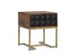 Mesita de Noche Moderna 1 Cajon Madera Mango Angiot
