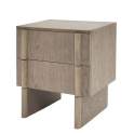 Mesita de Noche Moderna 2 cajones Fresno Lavado Winters