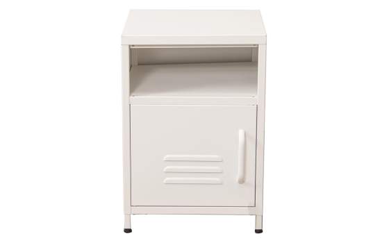 Mesita de Noche Moderna Metalica 1 Puerta Serie Baquijar