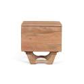Mesita de Noche Rstica Madera Acacia 1 Puerta Natild