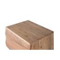 Mesita de Noche Rstica Madera Acacia 1 Puerta Natild