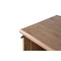 Mesita de Noche Rstica Madera Acacia 1 Puerta Natild