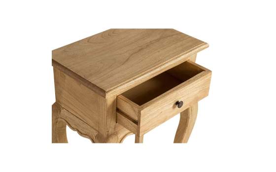 Mesita de Noche Rustica Clasica 1 Cajon - Serie Alepy