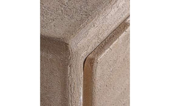 Mesita de Noche Rustica Decapada 2 Cajones Serie Aweler