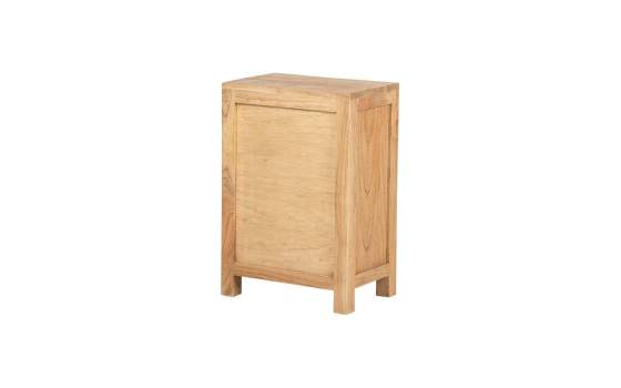 Mesita de Noche Rustica Lineal 2 Cajones Estante - Serie Alepy
