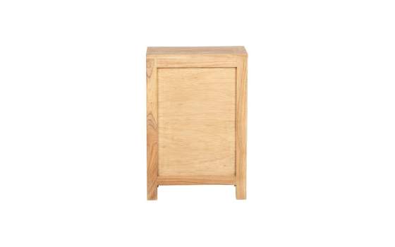 Mesita de Noche Rustica Lineal 2 Cajones Estante - Serie Alepy