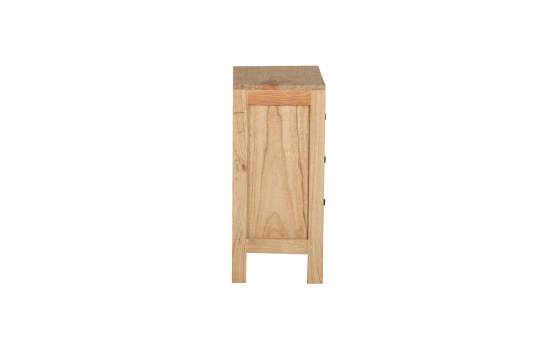 Mesita de Noche Rustica Lineal 3 Cajones - Serie Alepy
