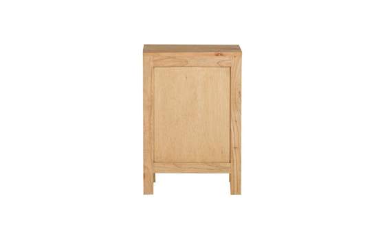 Mesita de Noche Rustica Lineal 3 Cajones - Serie Alepy