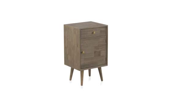 Mesita Dormitorio 1 Cajon 1 Puerta Estilo Actual Serie Aerost