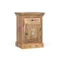 Mesita Dormitorio 1 Cajon 1 Puerta Oriental Decorada Anthin