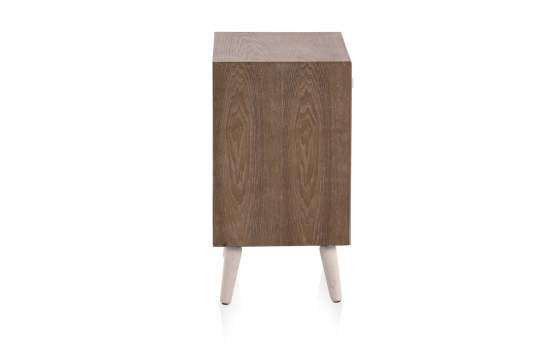 Mesita Dormitorio 1 Cajon Decorado Estilo Retro Serie Patrones