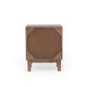 Mesita Dormitorio Actual Color Nogal Claro - Serie Alort