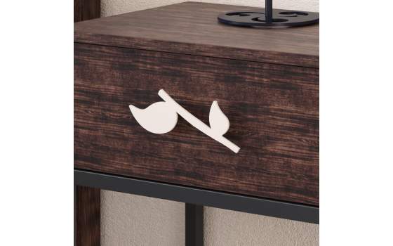 Mesita Dormitorio Actual con 1 Cajon Madera Serie Grace Mesita Dormitorio Actual con 1 Cajon Madera Serie Grace